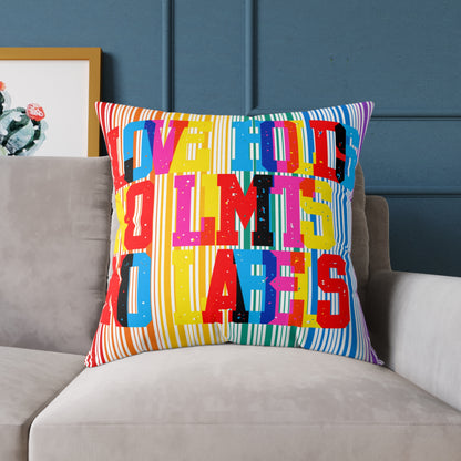 Love Holds No Limits No Labels Poly Pillow