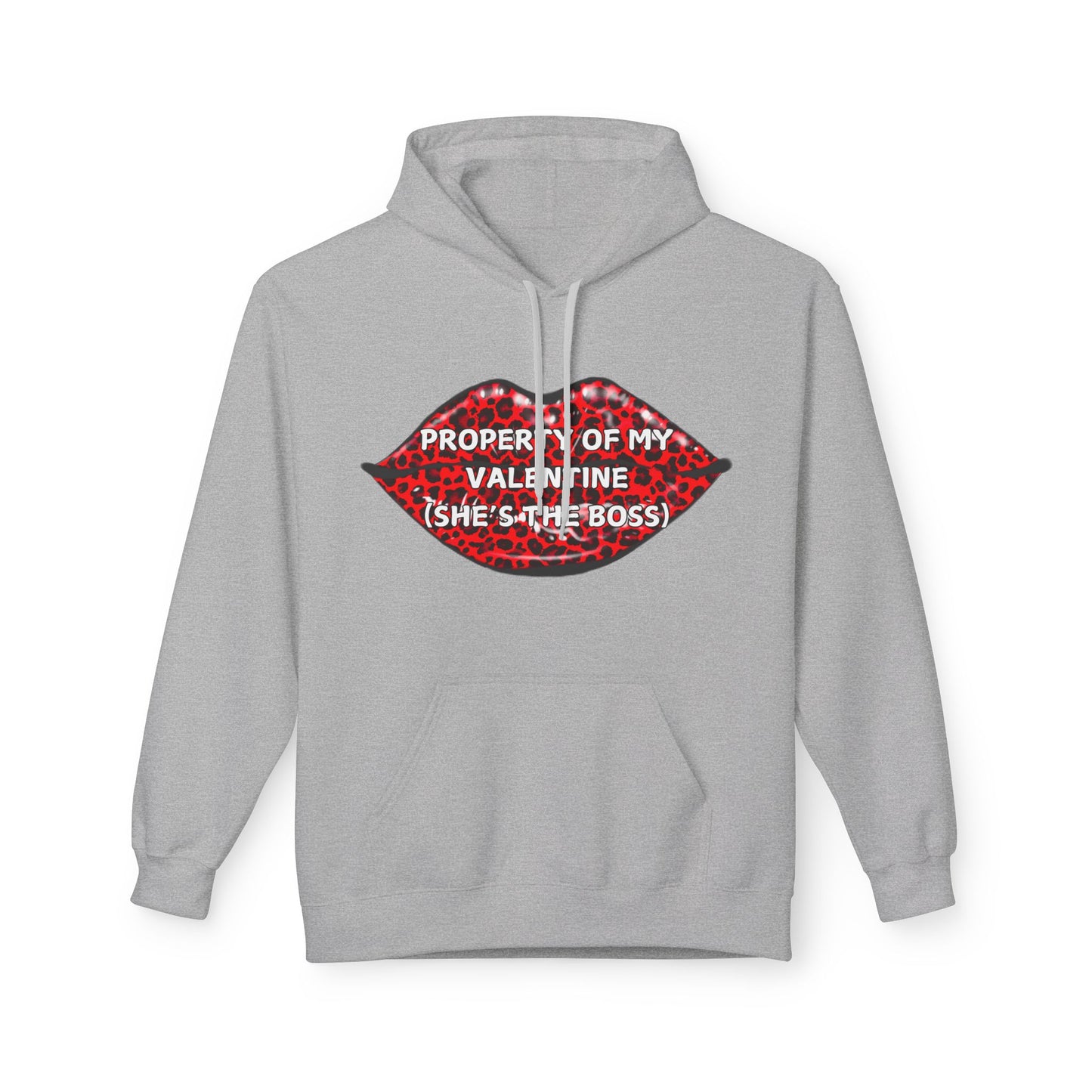 Property Of My Valentine (She’s The Boss) Mens Valentines Hoodie