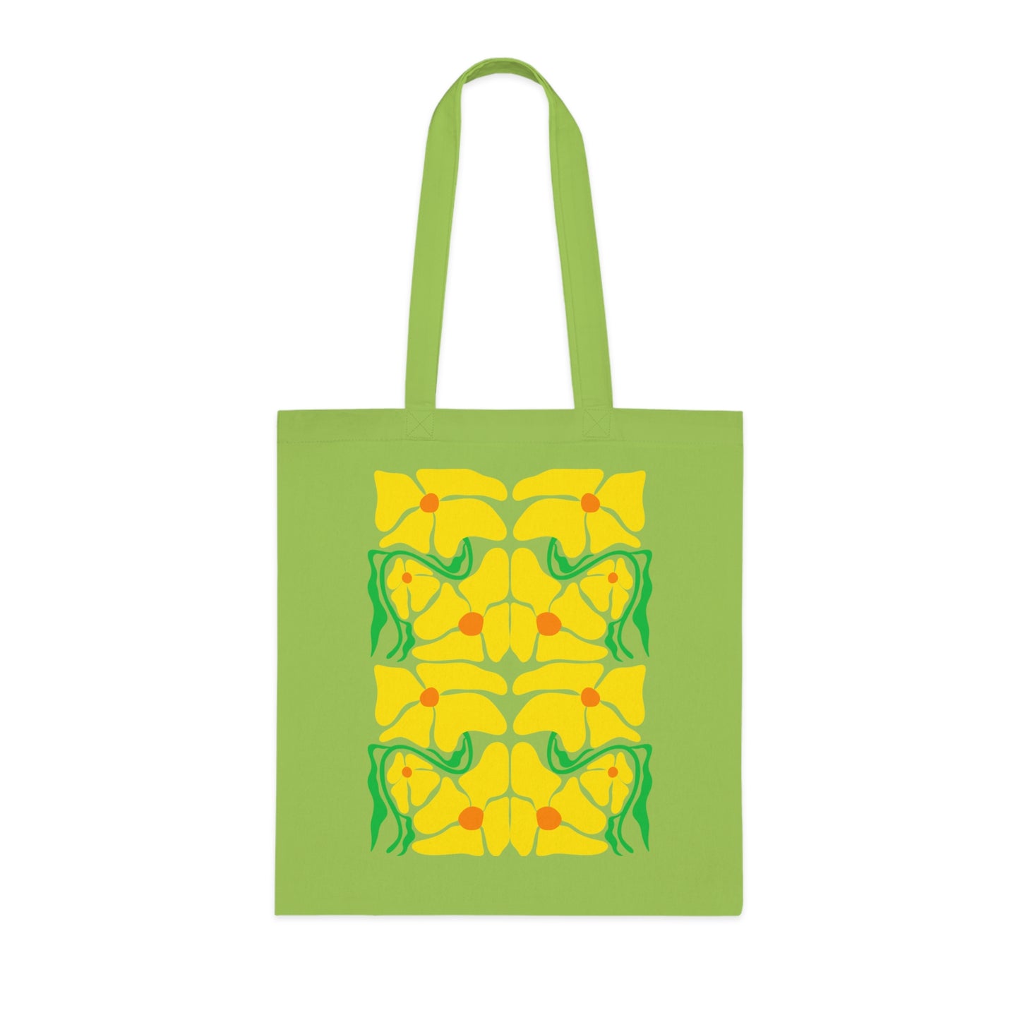 Abstract flowers 12 Cotton Tote