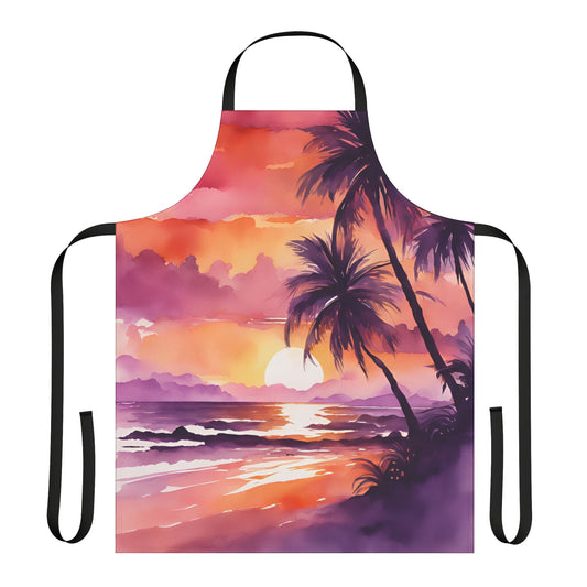 Tropical Sunset 03 Apron 5-Color Straps