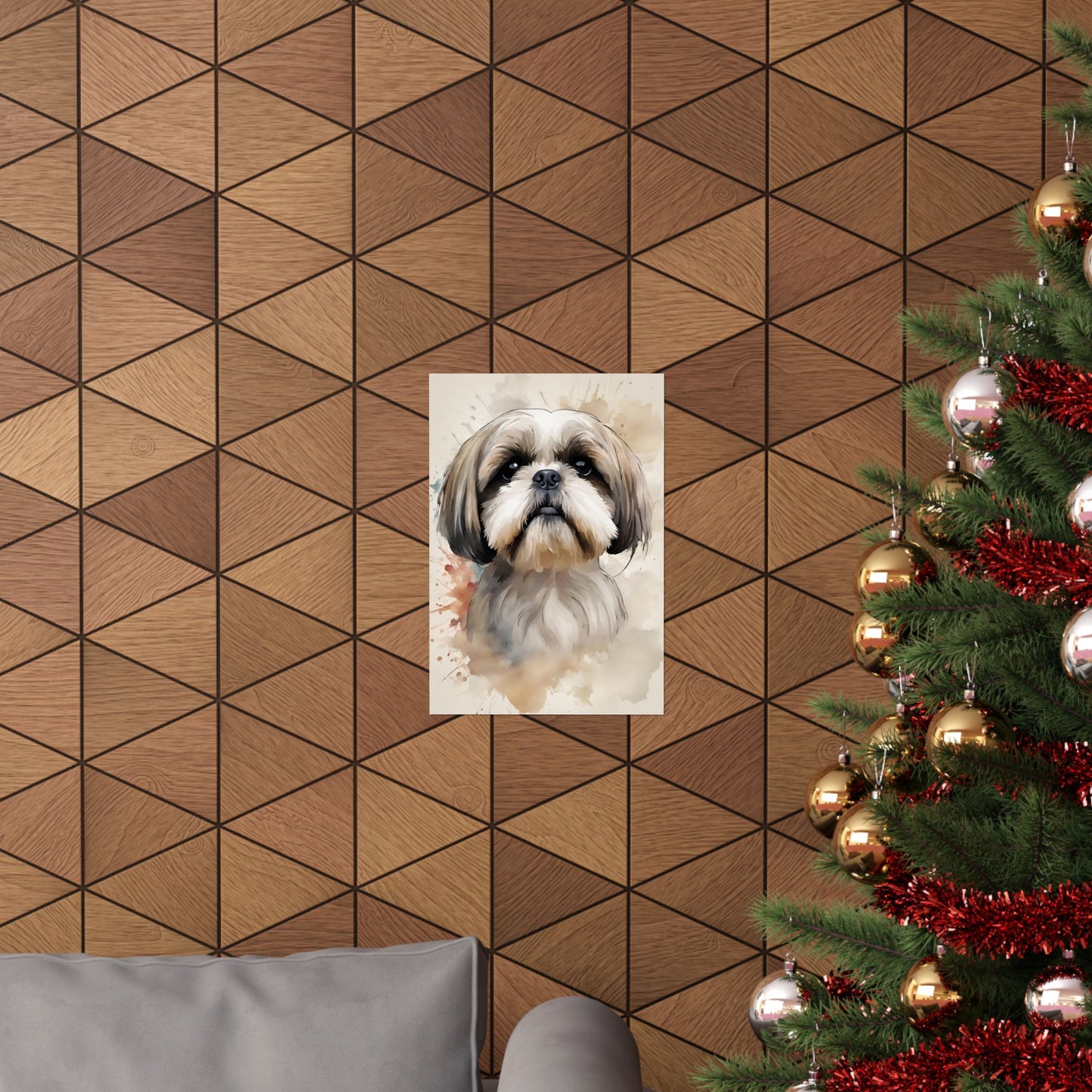 Dogs Shih Tzu 03 Matte Vertical Poster