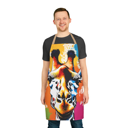 Multicolored Giraffe Adult Apron (AOP)