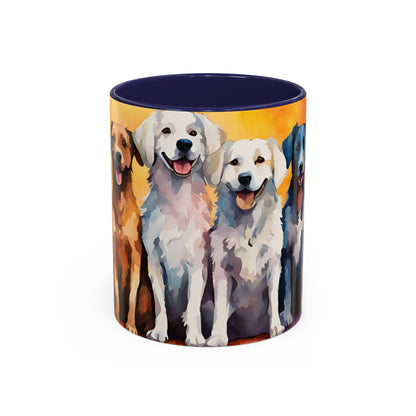 Multicoloured Doggies 7 Accent Mug 11oz