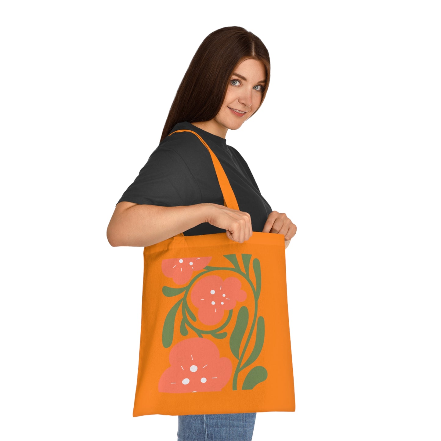 Abstract flowers 06 Cotton Tote