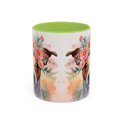 Jack Russell 01 Accent Coffee Mug - Dog Lover Gift