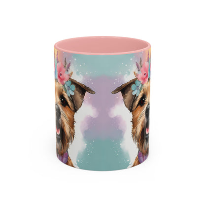 Border Terrier 02 Accent Coffee Mug - Dog Lover Gift