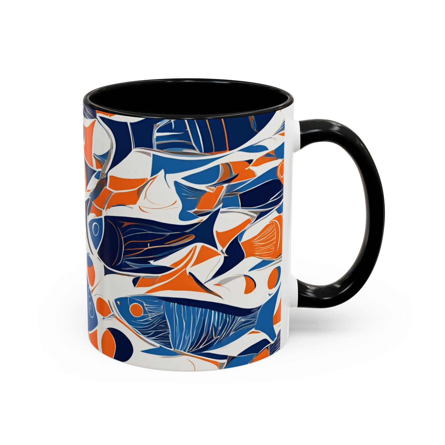 Orange Fish 06 Accent Coffee Mug (11oz)