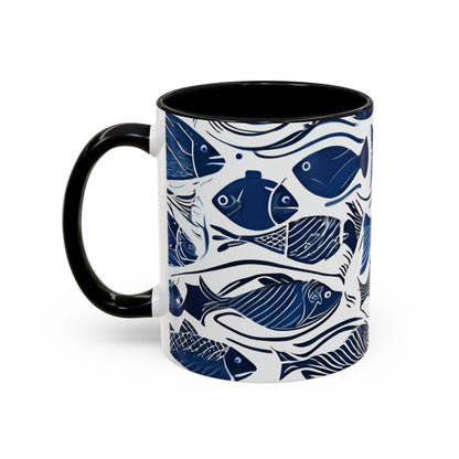 Fish 11 Accent Coffee Mug (11oz)