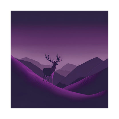 Lone Collection Stag 2 Matte Square Posters