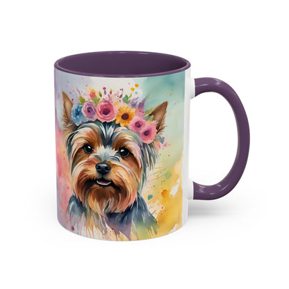 Yorkshire Terrier 01 Accent Coffee Mug - Dog Lover Gift