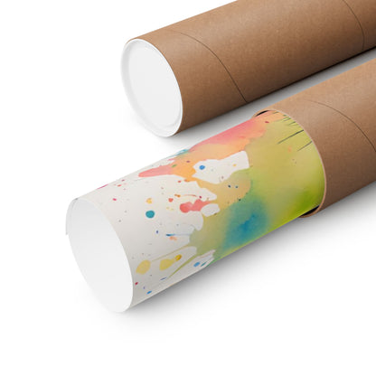 Multicolored Zebra 1 Matte Vertical Poster