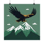 Lone Collection Eagle 11 Matte Square Posters