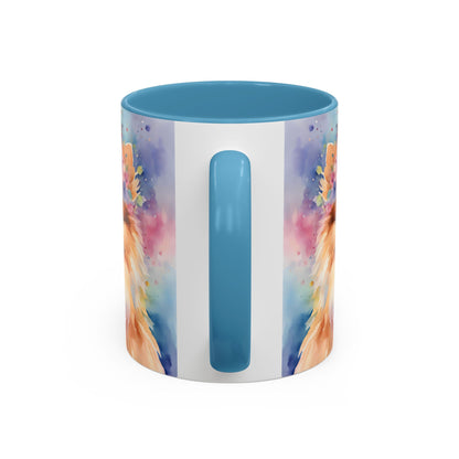 Pomeranian 04 Accent Coffee Mug - Dog Lover Gift