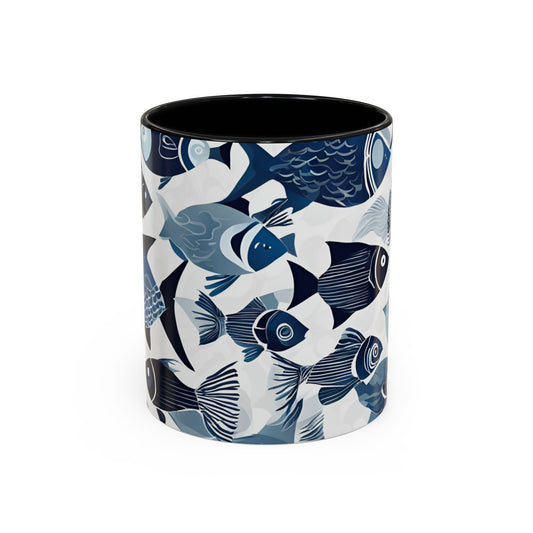Fish 12 Accent Coffee Mug (11oz)
