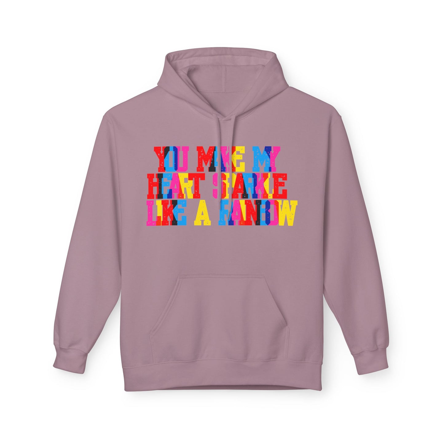 You Make My Heart Sparkle Like A Rainbow Unisex Valentines Hoodie