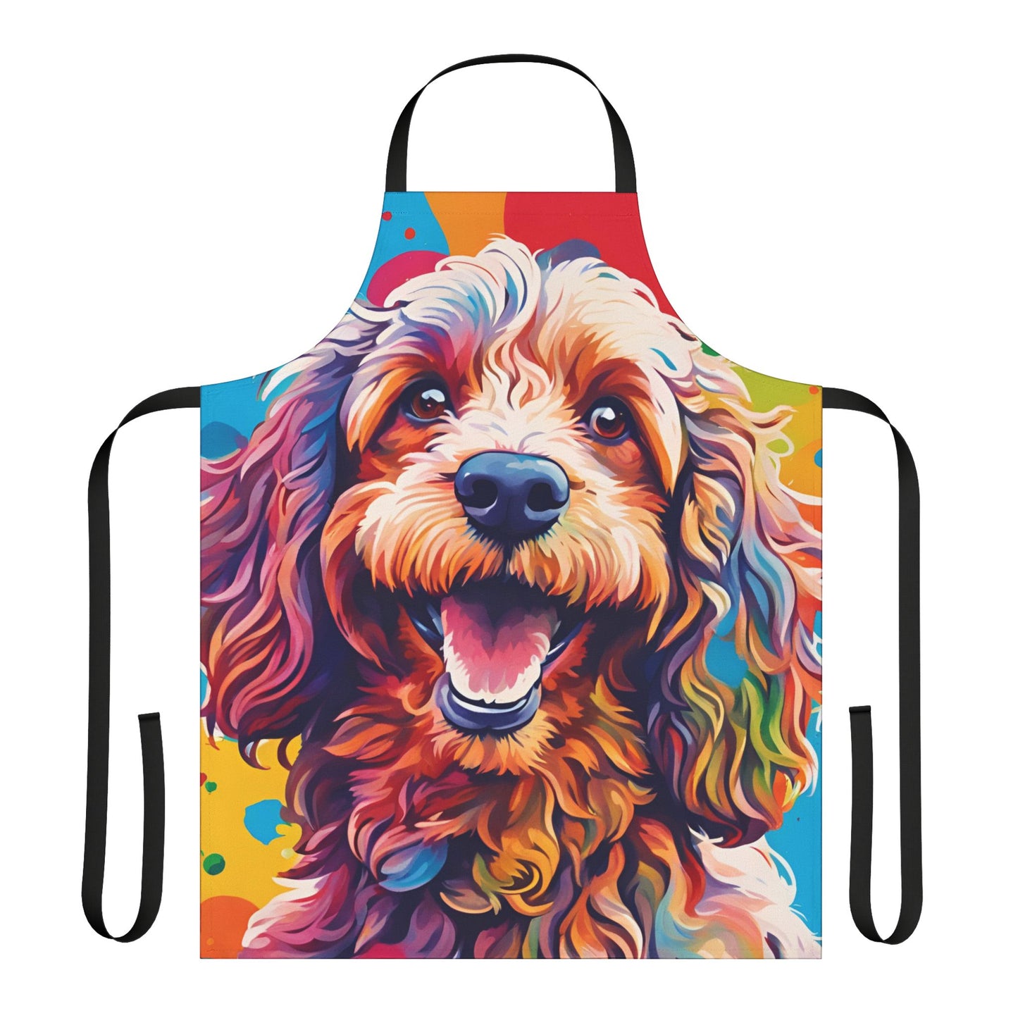 Multicolored Cockerpoo Adult Apron (AOP)