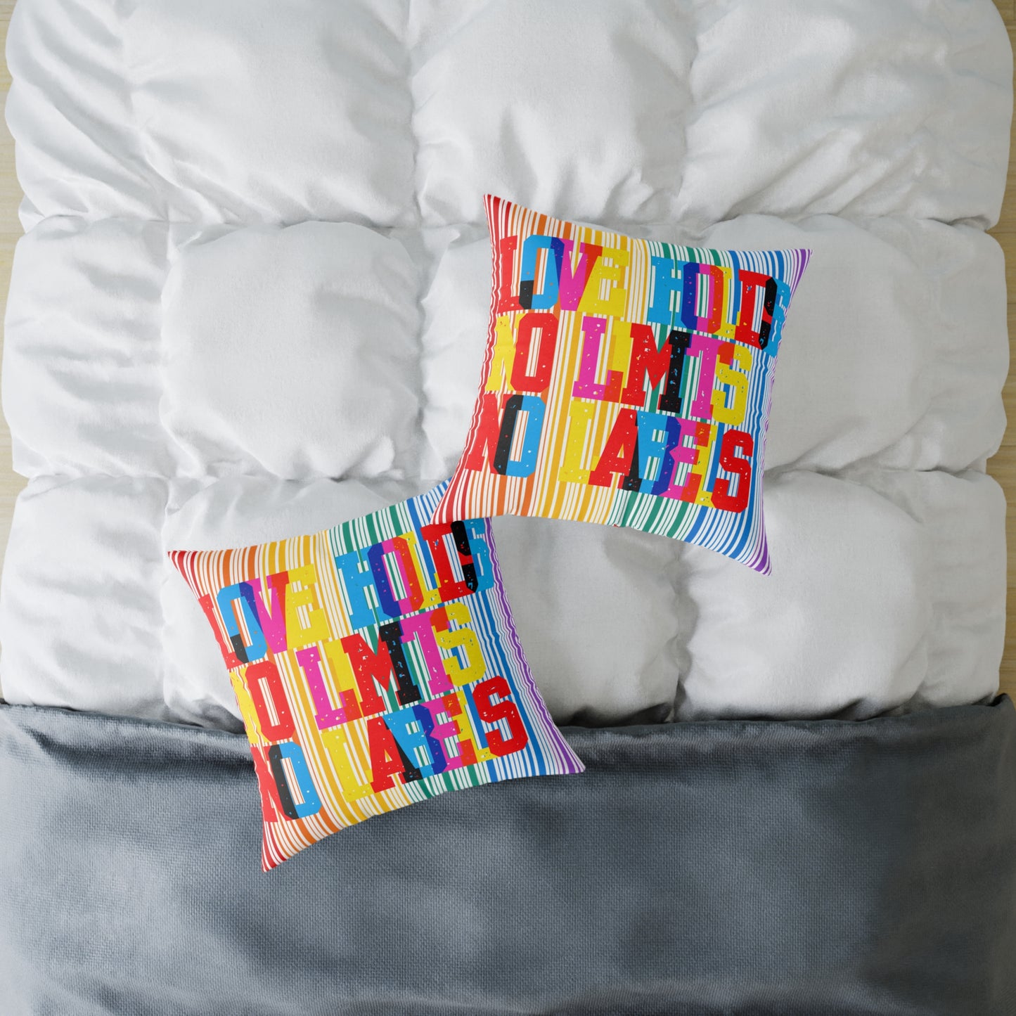 Love Holds No Limits No Labels Poly Pillow