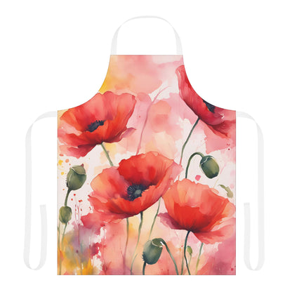 Poppies 03 Apron 5-Color Straps