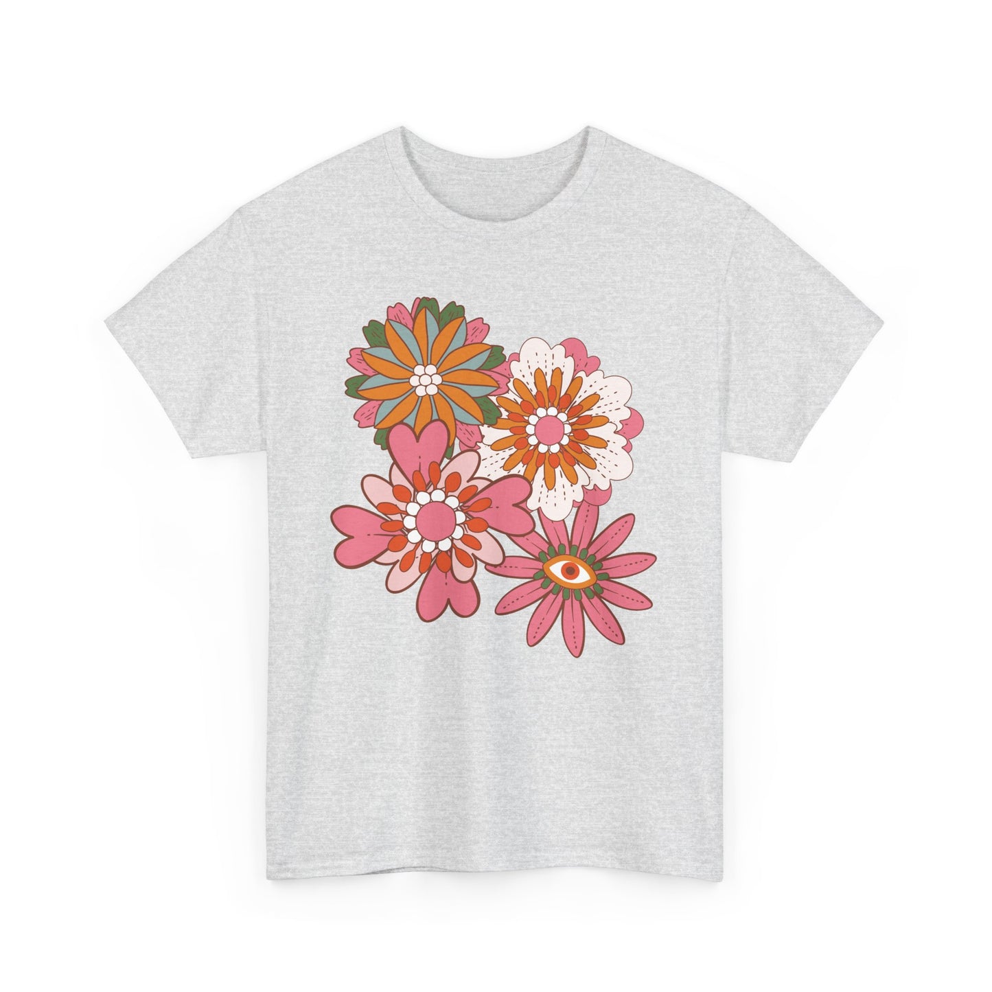 More Abstract Flowers 30 Unisex Heavy Cotton Tee
