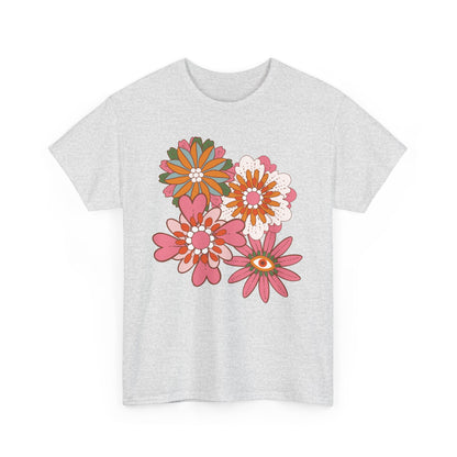 More Abstract Flowers 30 Unisex Heavy Cotton Tee