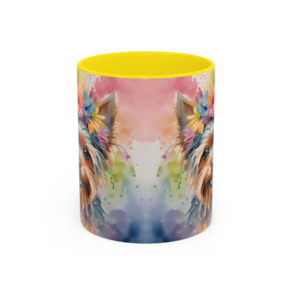 Yorkshire Terrier 03 Accent Coffee Mug - Dog Lover Gift