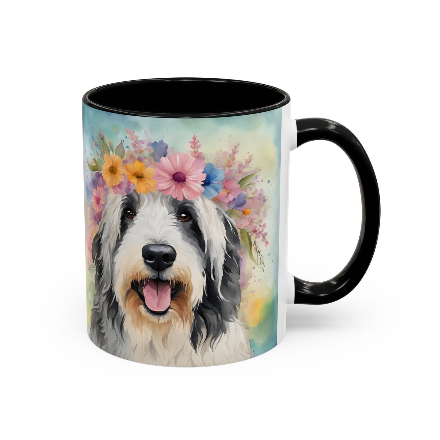 Bearded Collie 02 Accent Coffee Mug - Dog Lover Gift