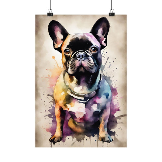 Dogs French Bulldog 01 Matte Vertical Poster