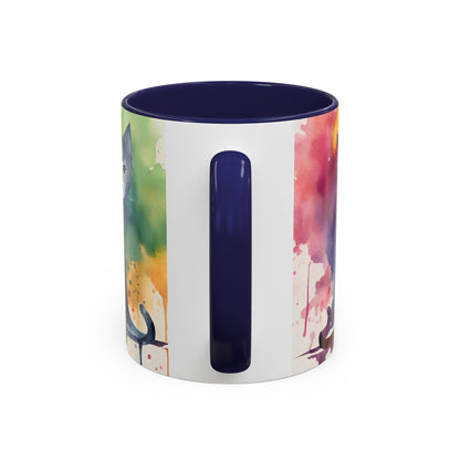 Kitties 3 Accent Coffee Mug, 11oz