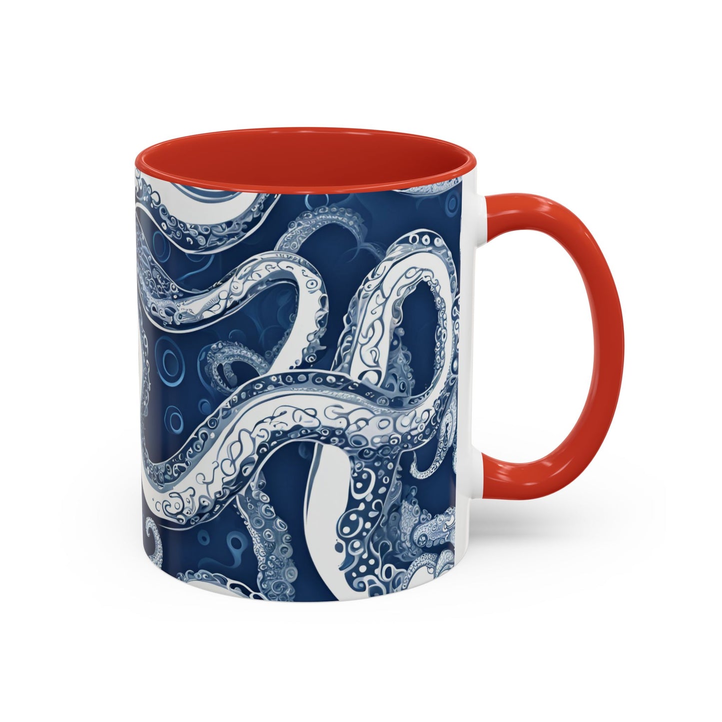 Octopus 5 Accent Coffee Mug (11oz)