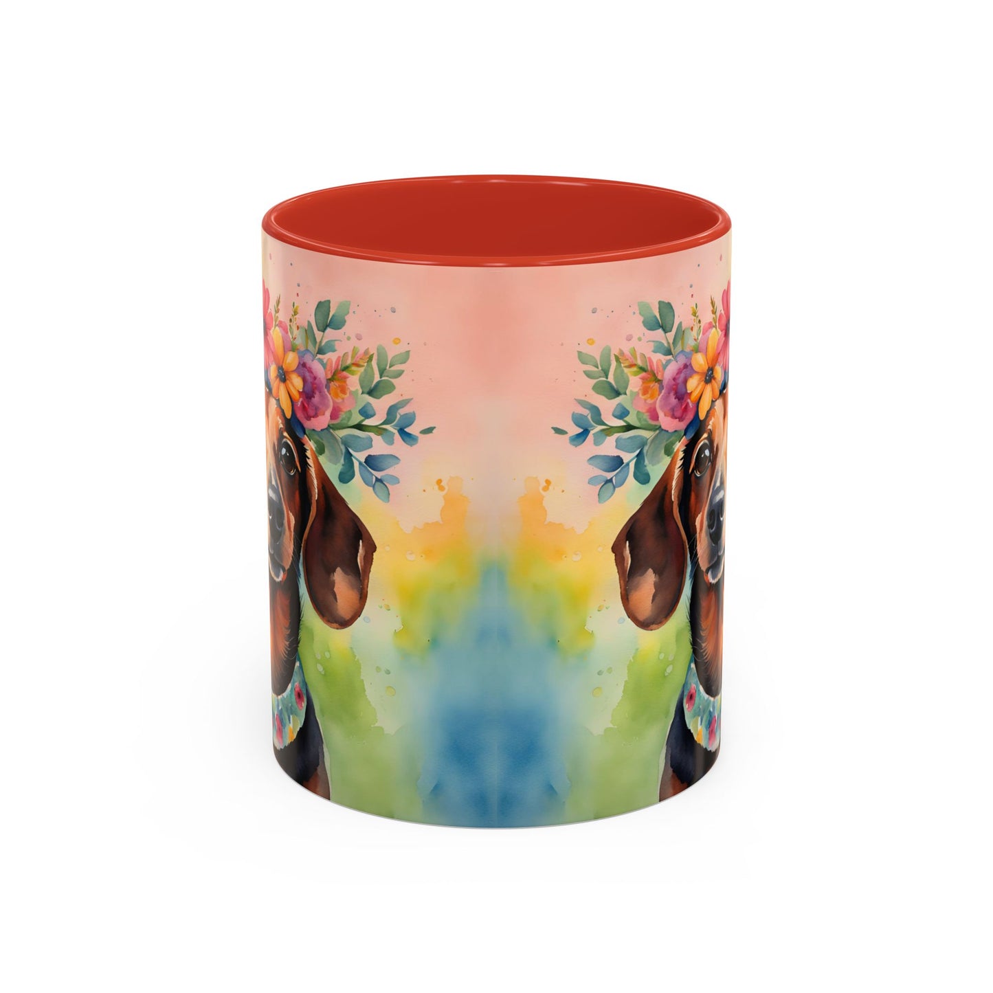 Dachshund 04 Accent Coffee Mug - Dog Lover Gift