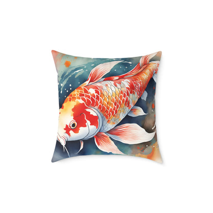 Koi Carp 04 Poly Pillow - Natures Beauty Design