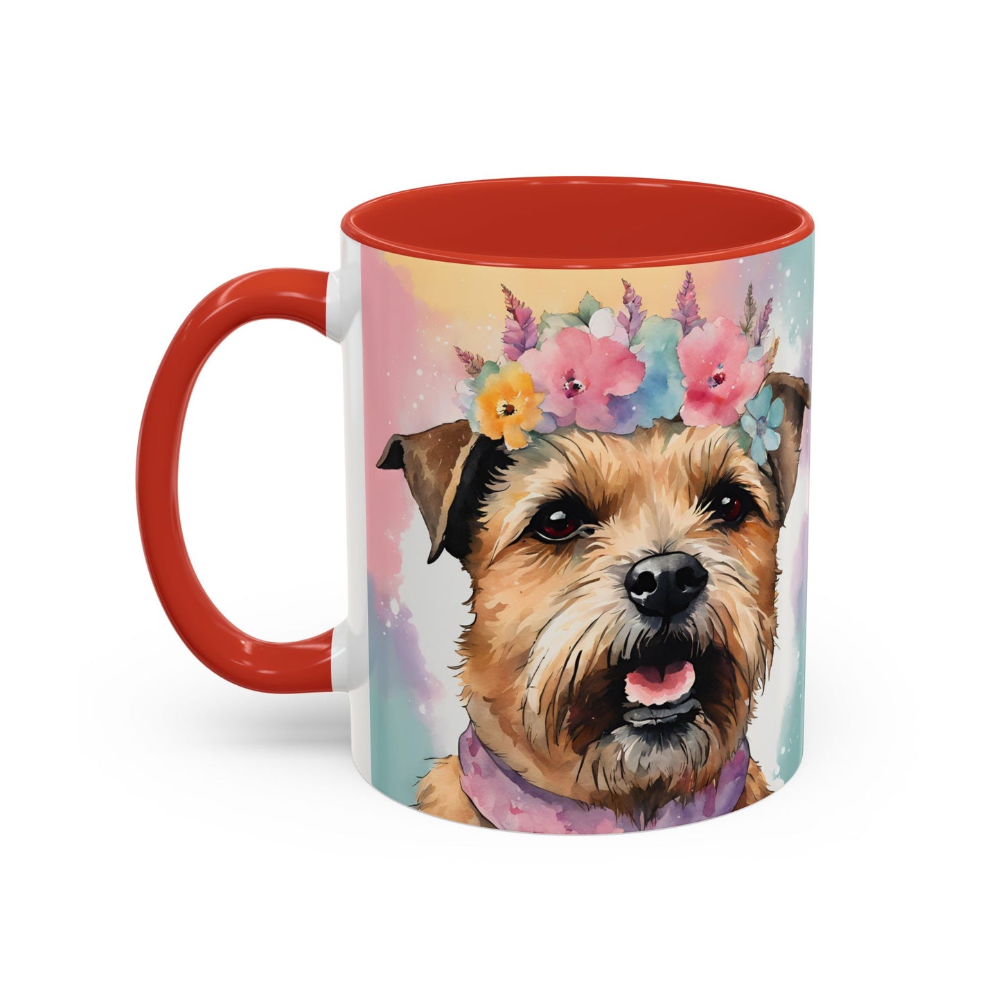 Border Terrier 02 Accent Coffee Mug - Dog Lover Gift