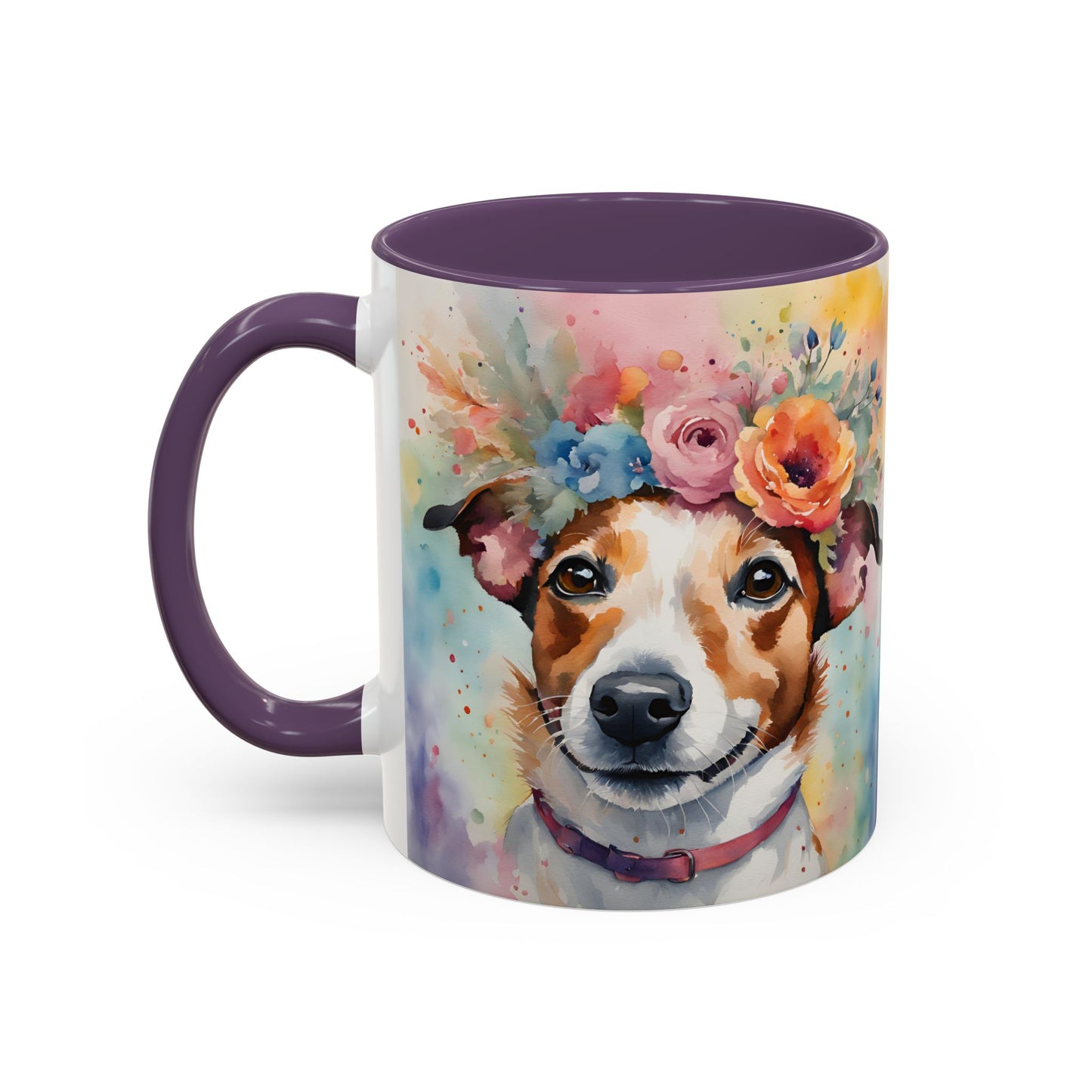 Jack Russell 04 Accent Coffee Mug - Dog Lover Gift