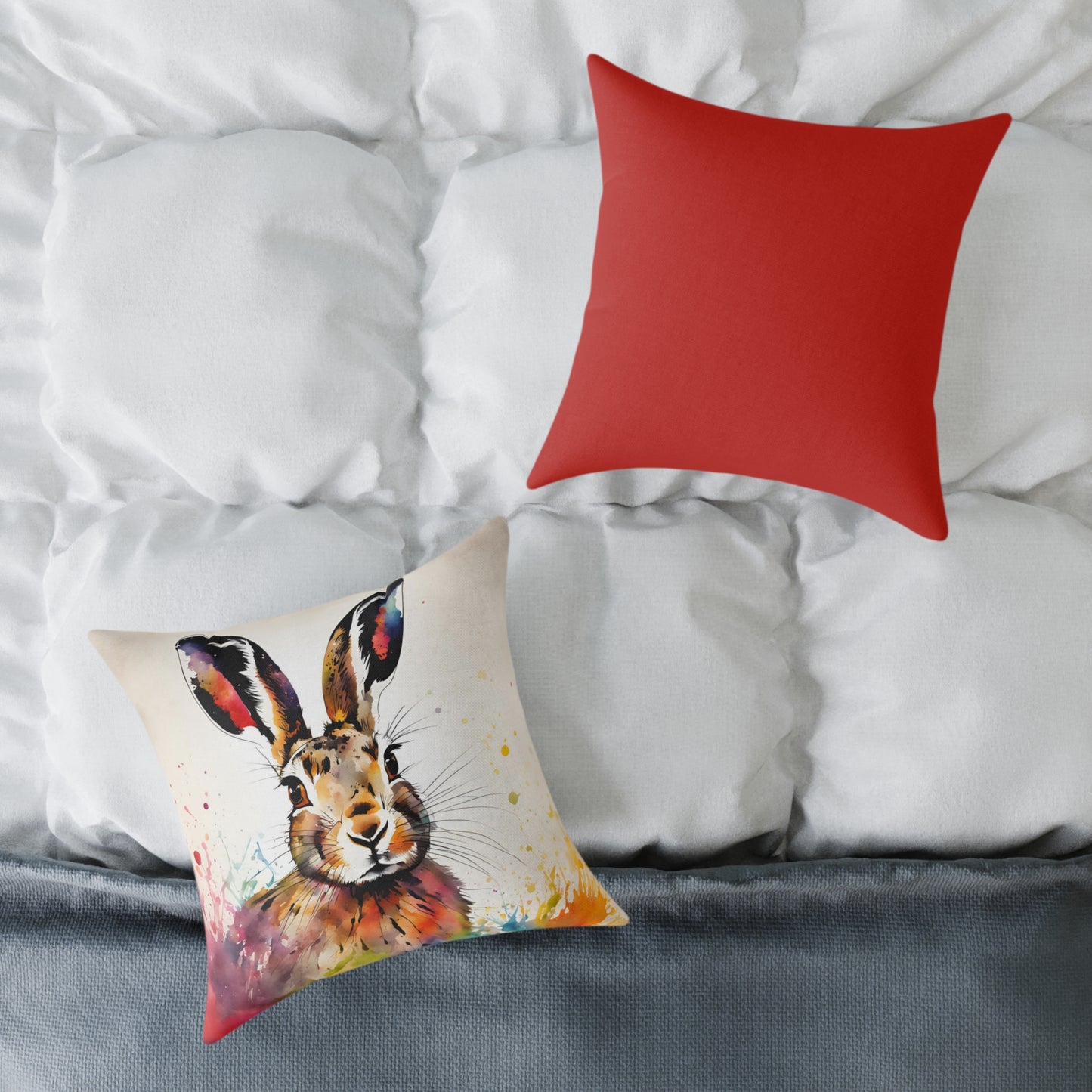 Hare 02 Poly Pillow - Natures Beauty Design