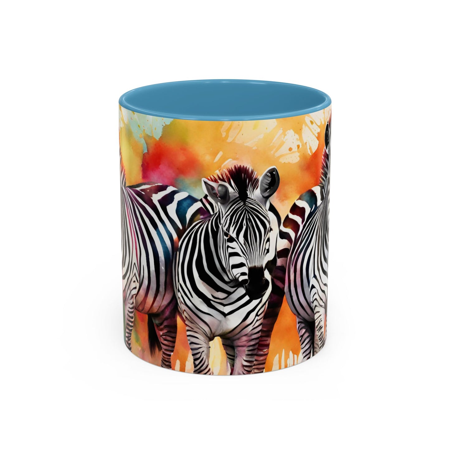 Multicoloured Zebra 1 Accent Mug 11oz