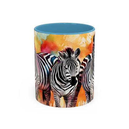 Multicoloured Zebra 1 Accent Mug 11oz