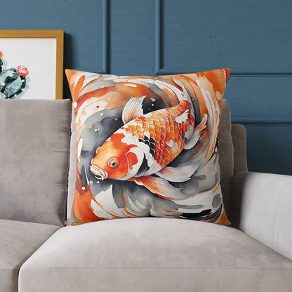 Koi Carp 02 Poly Pillow - Natures Beauty Design
