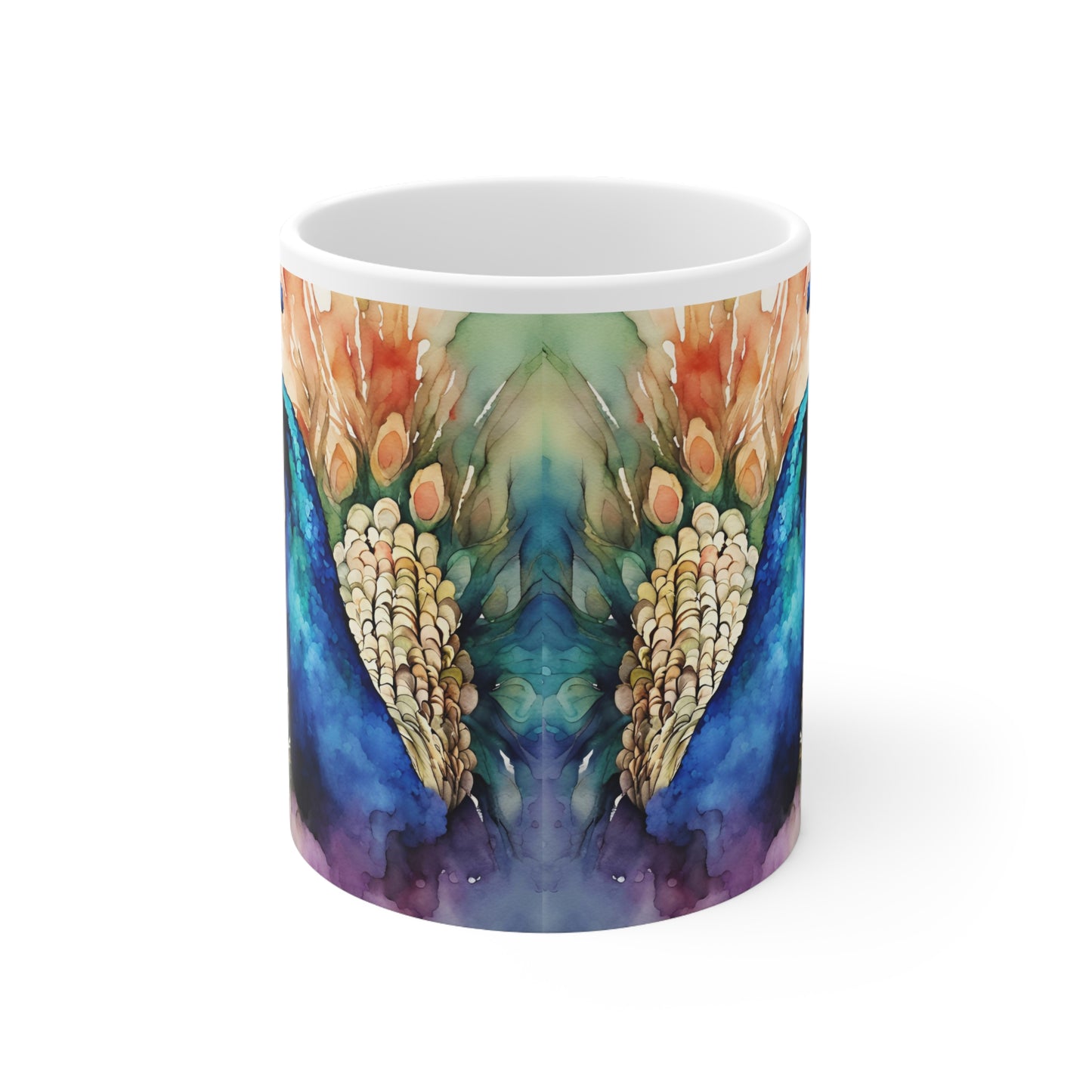Peacock 01 Mug - Nature's Beauty Collection