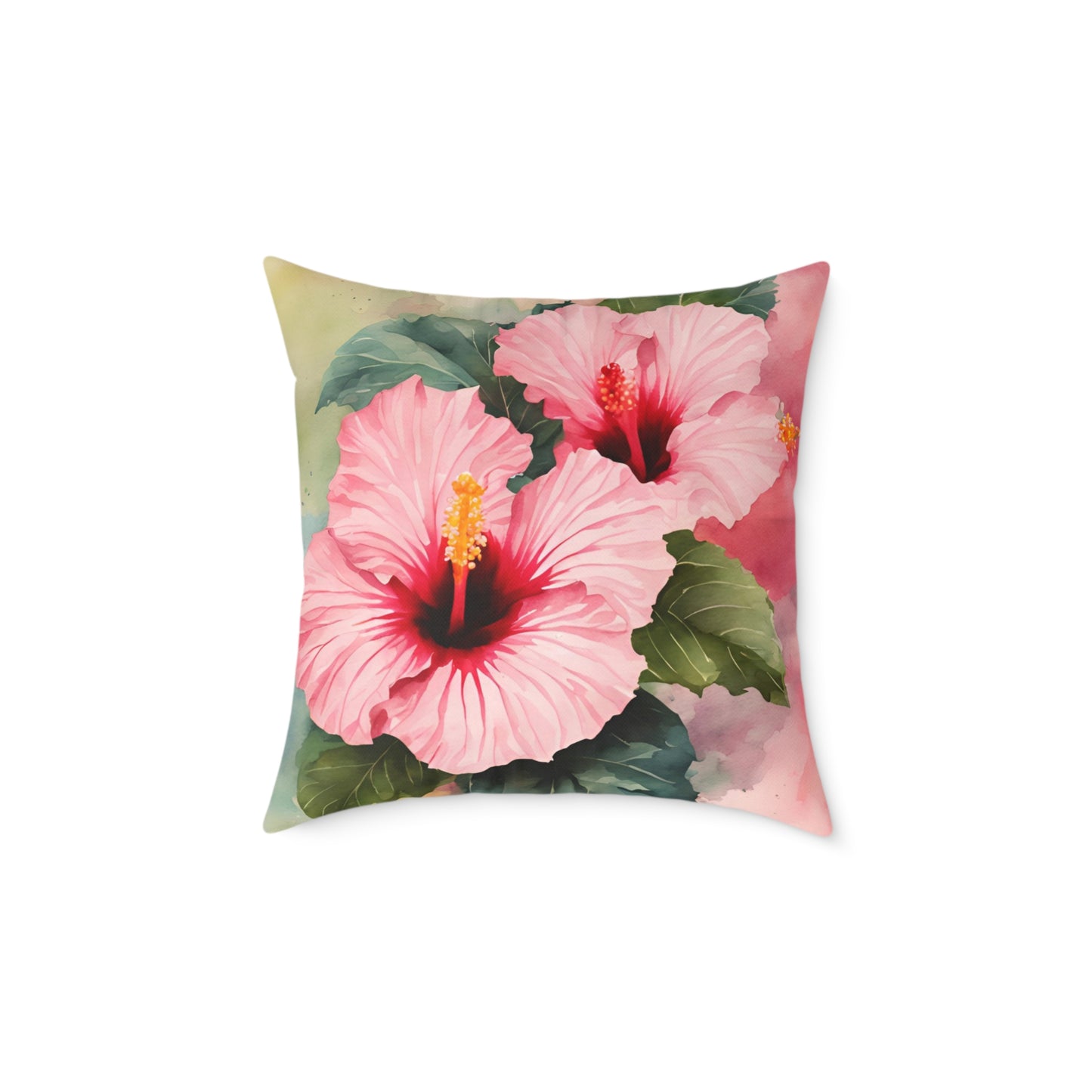 Hibiscus 03 Poly Pillow - Natures Beauty Design
