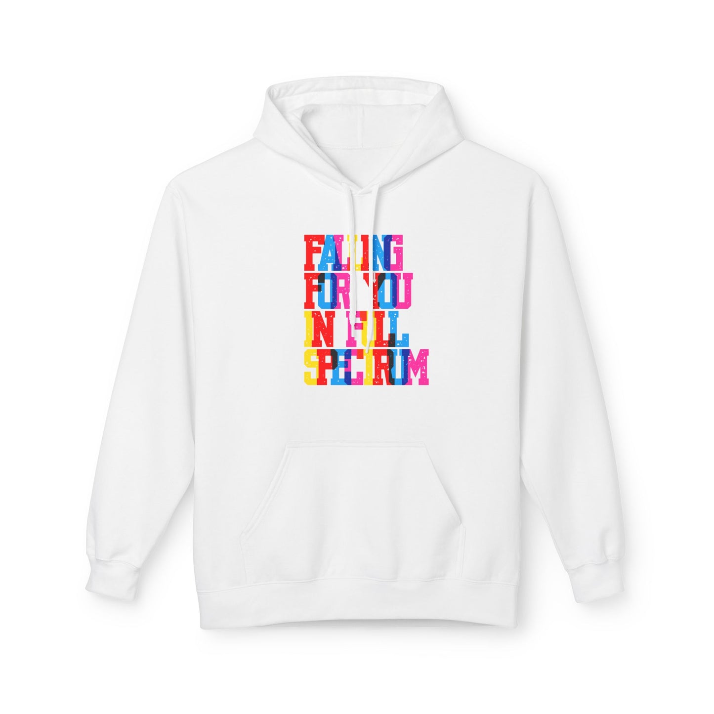 Falling For You In Full Spectrum Unisex Valentines Hoodie