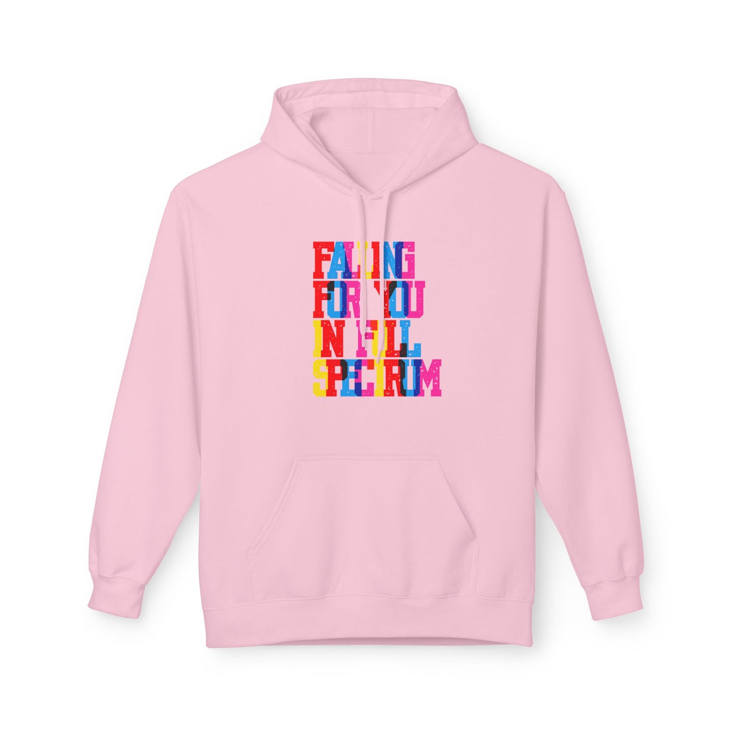 Falling For You In Full Spectrum Unisex Valentines Hoodie