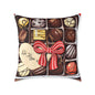 Valentine Chocolate Box Poly Pillow