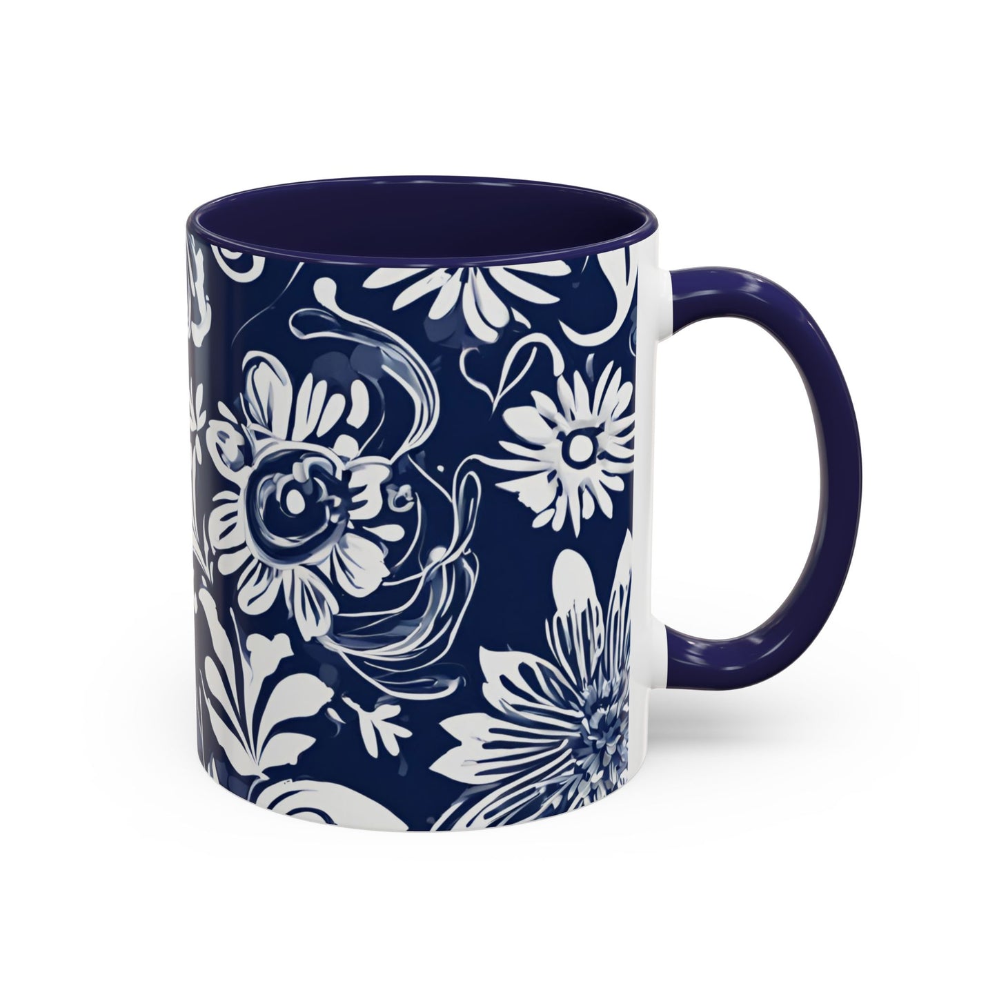 Flower 3 Accent Coffee Mug (11oz)