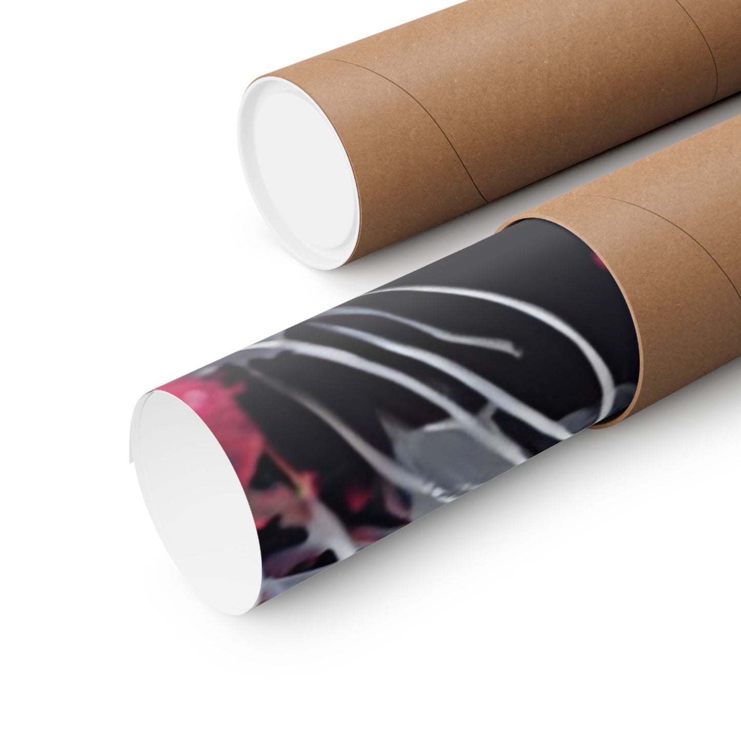 Multicolored Tiger 3 Matte Vertical Poster
