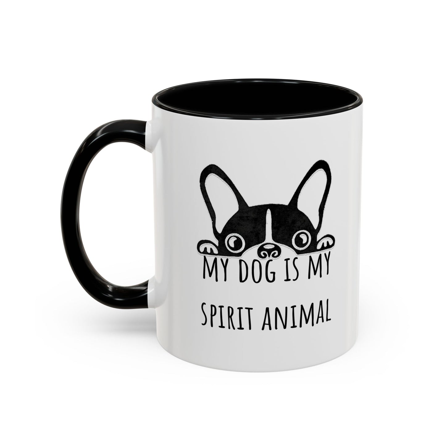 My Dog Is My Spirit Animal Accent Coffee Mug (11oz)