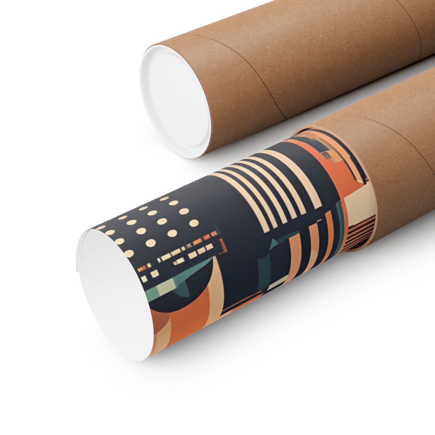Retro cityscape 4 Matte Vertical Posters
