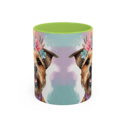 Border Terrier 02 Accent Coffee Mug - Dog Lover Gift