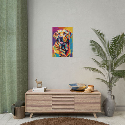 Multicolored Labrador 2 Matte Vertical Poster