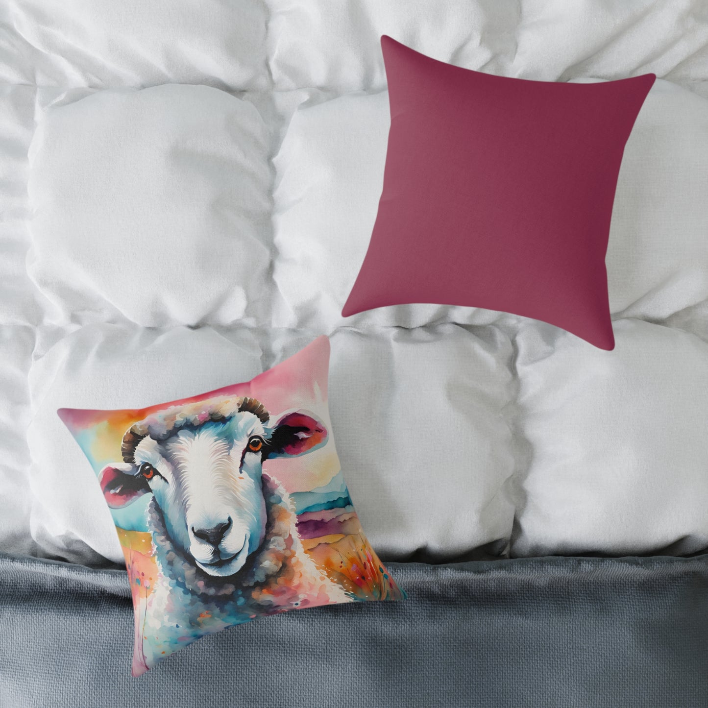 Sheep 01 Poly Pillow - Natures Beauty Design