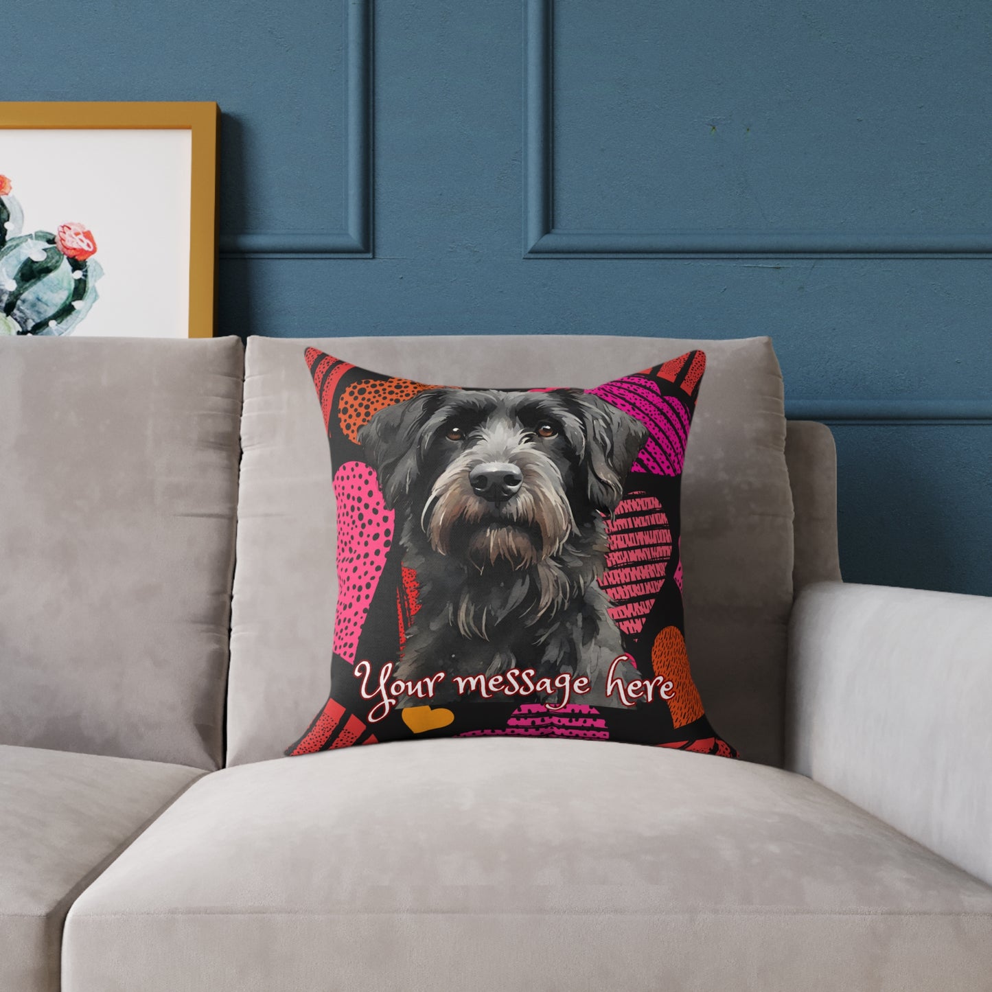 Personalized Valentine Eddy 2 Poly Cushion/Pillow 5 sizes